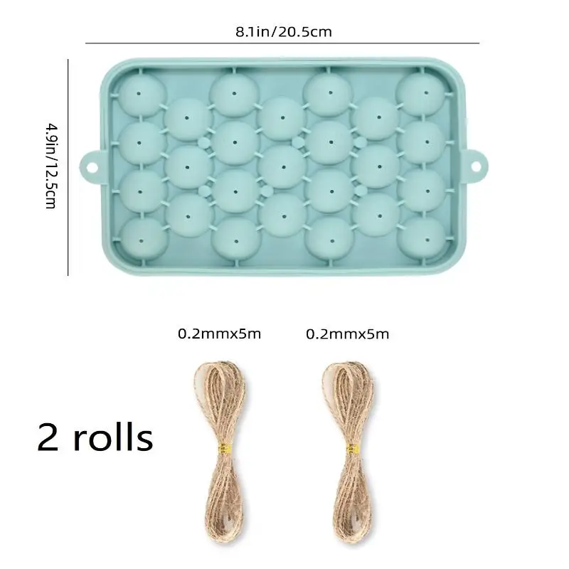 DIY Soap Making Kit Grape Soap Mold Easy-Release Food-Grade Craft Mould With Jute Rope For Teacher's Day Birthdays