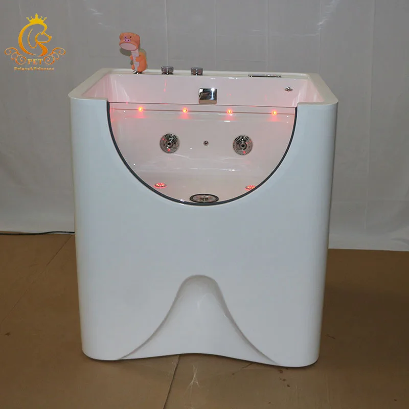EUR PET C-2 900*700*970mm Acrylic Pet Bathtub with Water Component Eco-Friendly Luxury Modern Pet Cleaning Bath Tub for All Pets