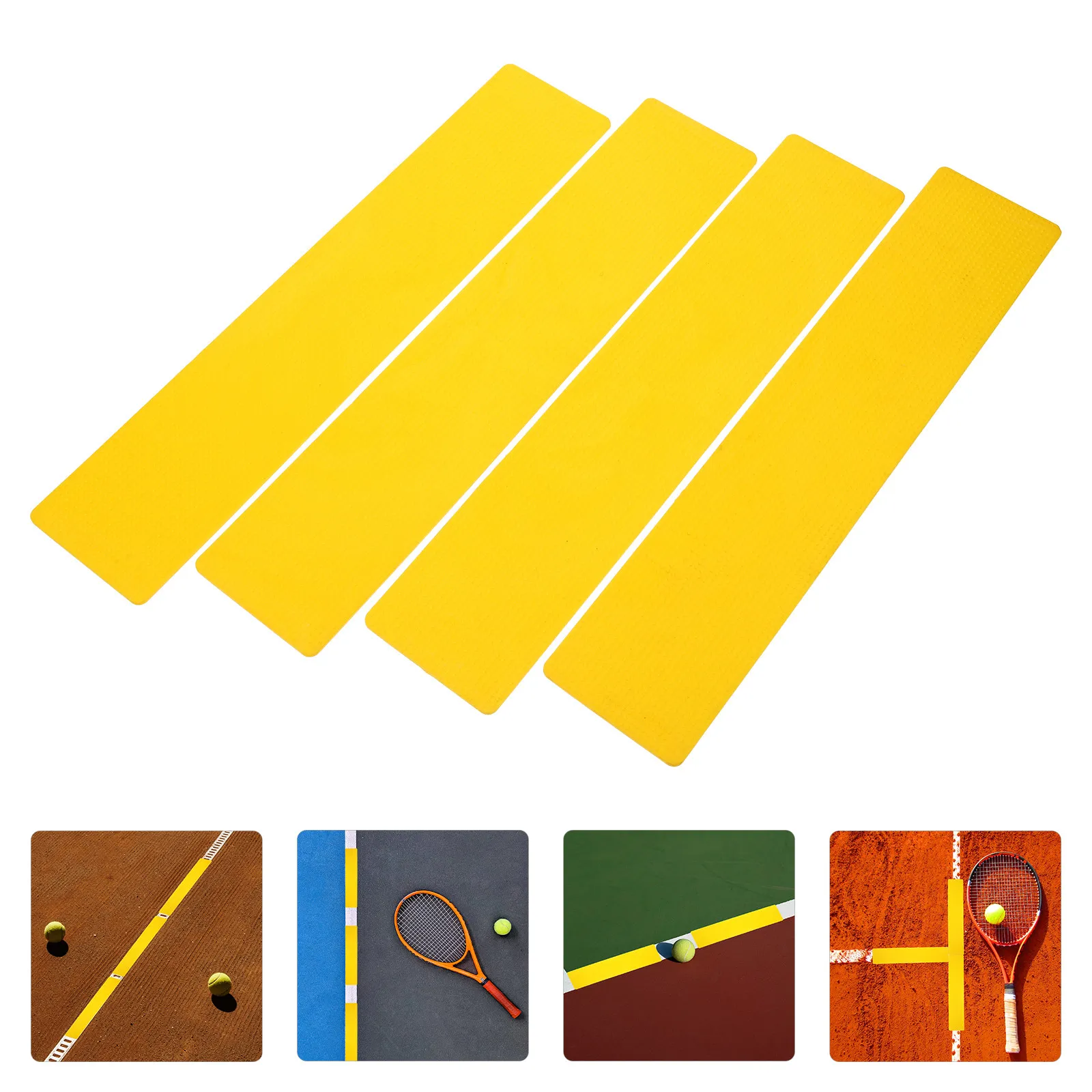 4Pcs High Visibility Tpe Training Markers for Sports Floor Marking Tennis Basketball Soccer Agility Drills Boundary Setup Tools