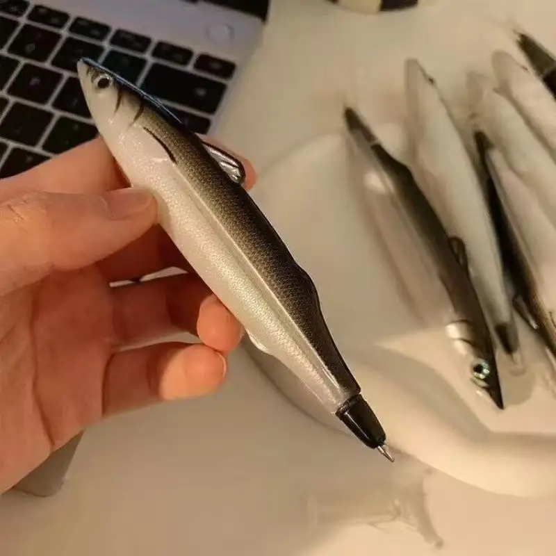 Novelty Fish Shaped Gel Pen 1/3/5Pcs Smooth Fine Tip Stationery for School Students Office Daily Use