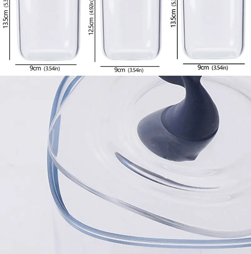 Eisbär Wal Schreibtisch-Aufbewahrungsbox mit Abdeckung, staubdicht, transparente Baumwolle, Kosmetik-Baumwoll-Aufbewahrung, Schlafzimmer-Organizer, Kanister – Detail 8