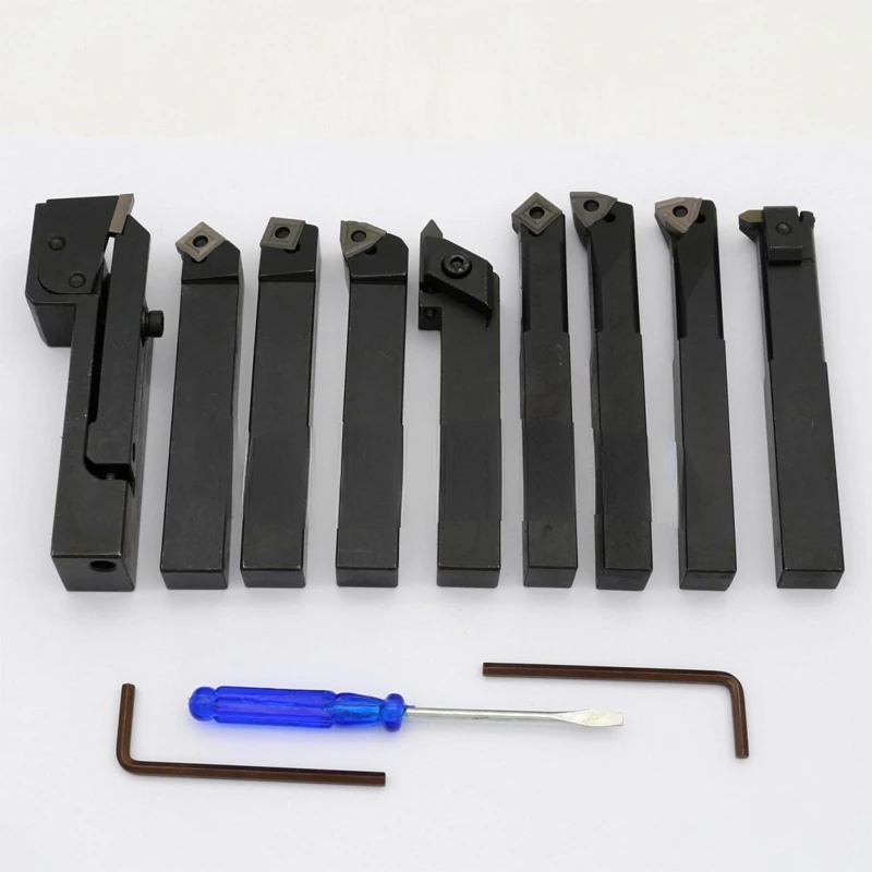 Tool CNC Lathe Turning Carbon Steel Tool 25/32MM Portable Lathe Machine Clip Type Indexable Tool Set