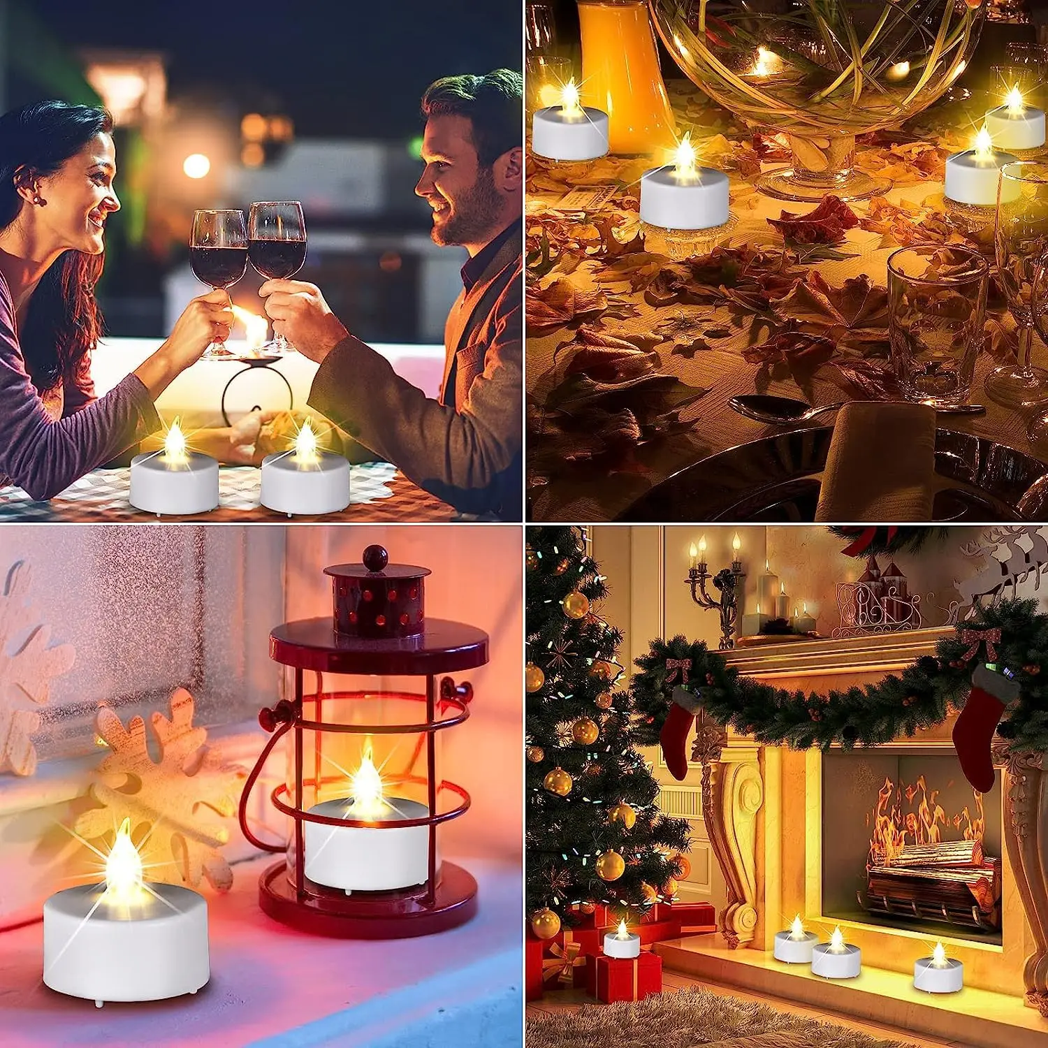 12-120 sztuk LED podgrzewacze świeca bezpłomieniowe migoczące świece zasilane z baterii Tealight z pilotem na ślub/wystrój domu