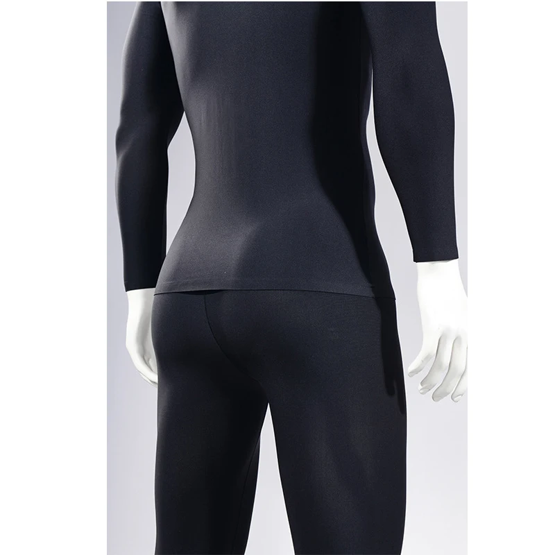 

Xiaomi Men Thermal Underwear Set of Autumn and Winter Solid-Coloured Coat and Trousers Padded Thickened Youth Bottoming Shir