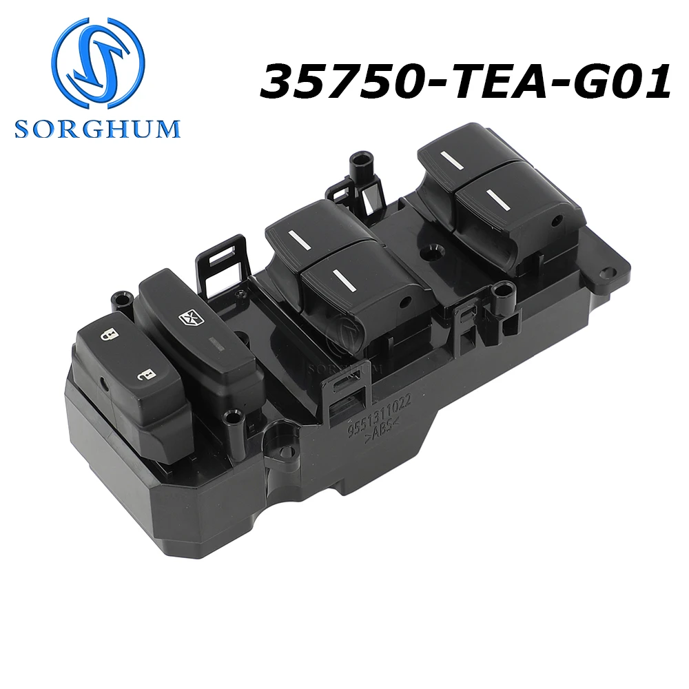 SORGHUM 35750-TEA-G01 35750TEAG01 Front Left AUTO Window Control Lifter Switch Master For Honda Civic 2016-2021 Car Accessories