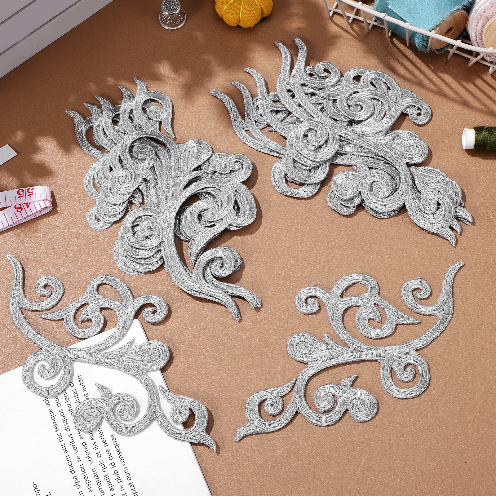 

12 pcs Embroidery Patches Decorative Clothing Applique Iron On Fabric Patch For T-Shirts Hats Jeans Applique Patches For Clothes
