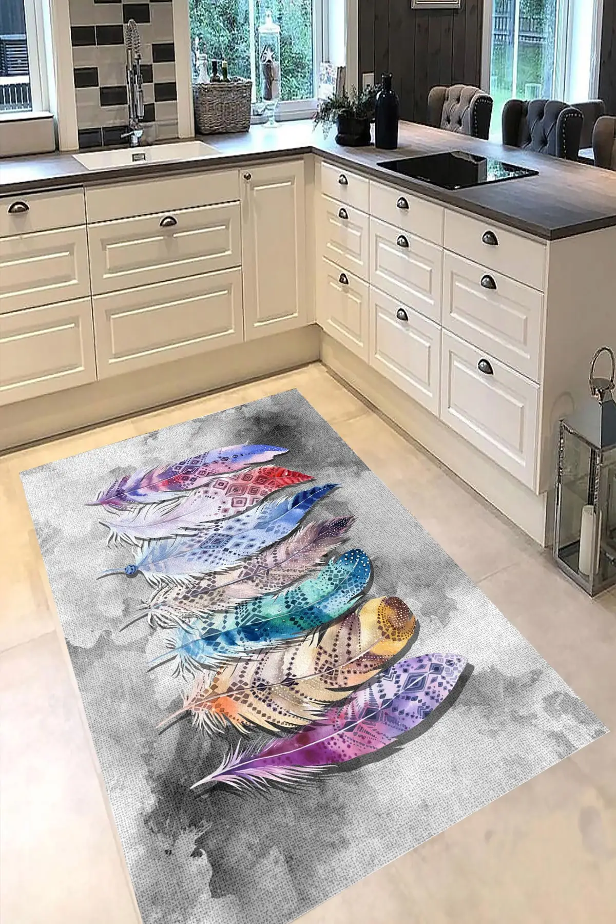 DOLBOVI custom design digital printed non-slip floor hall carpet kitchen carpet