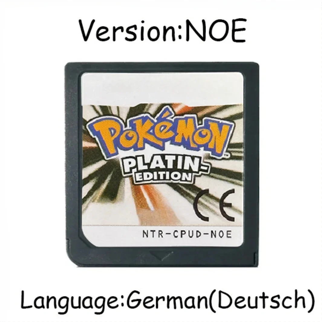 Pokemon Series DS Game Cartridge Video Game Console Card HeartGold SoulSilver Diamond Platinum Pearl Meertalig voor NDS 3DS