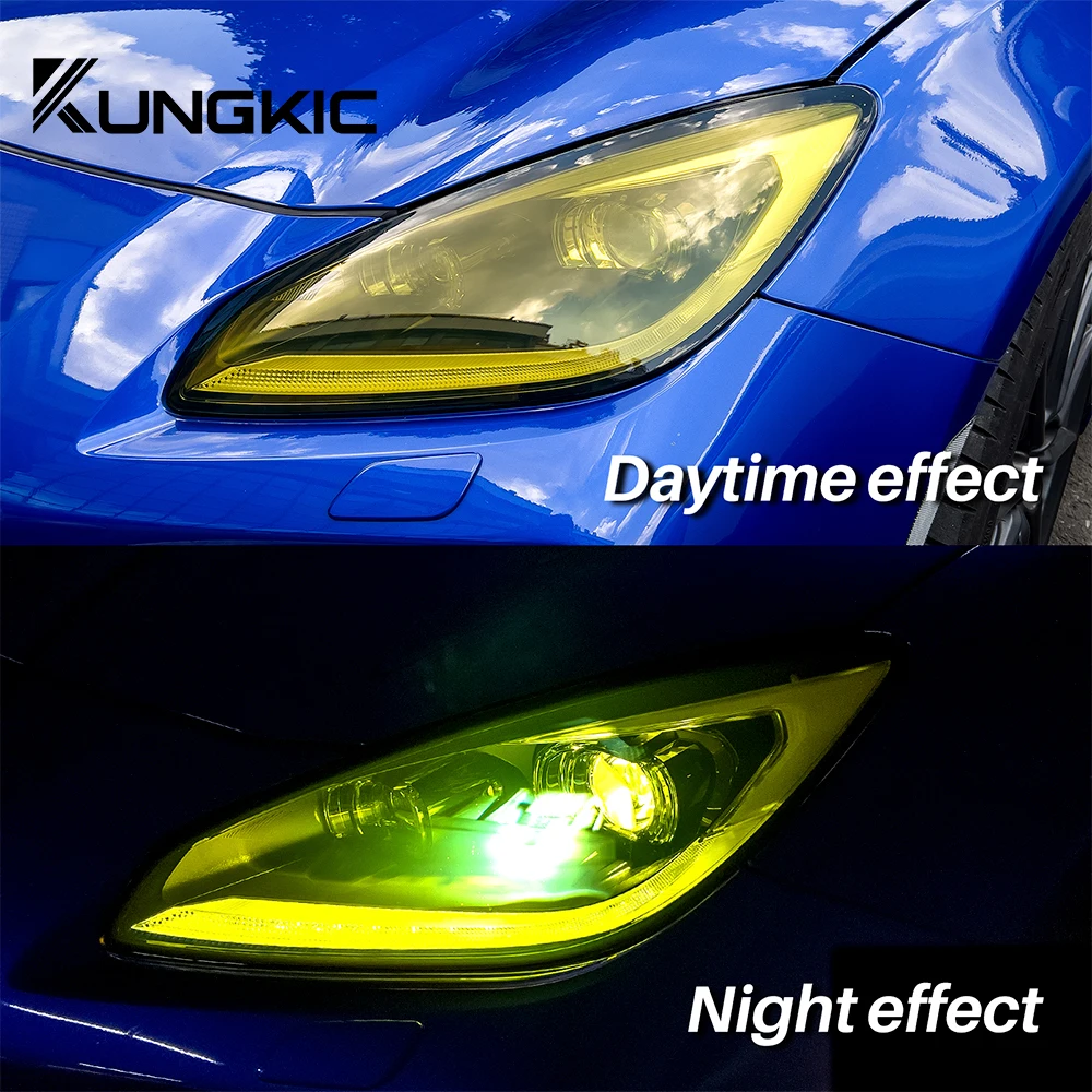 For Subaru BRZ ZD8 Toyota GR86 ZN8 2021 2022 2023 2024 2025 2026 Car Headlight Protection Film Smoke Black TPU Transparent