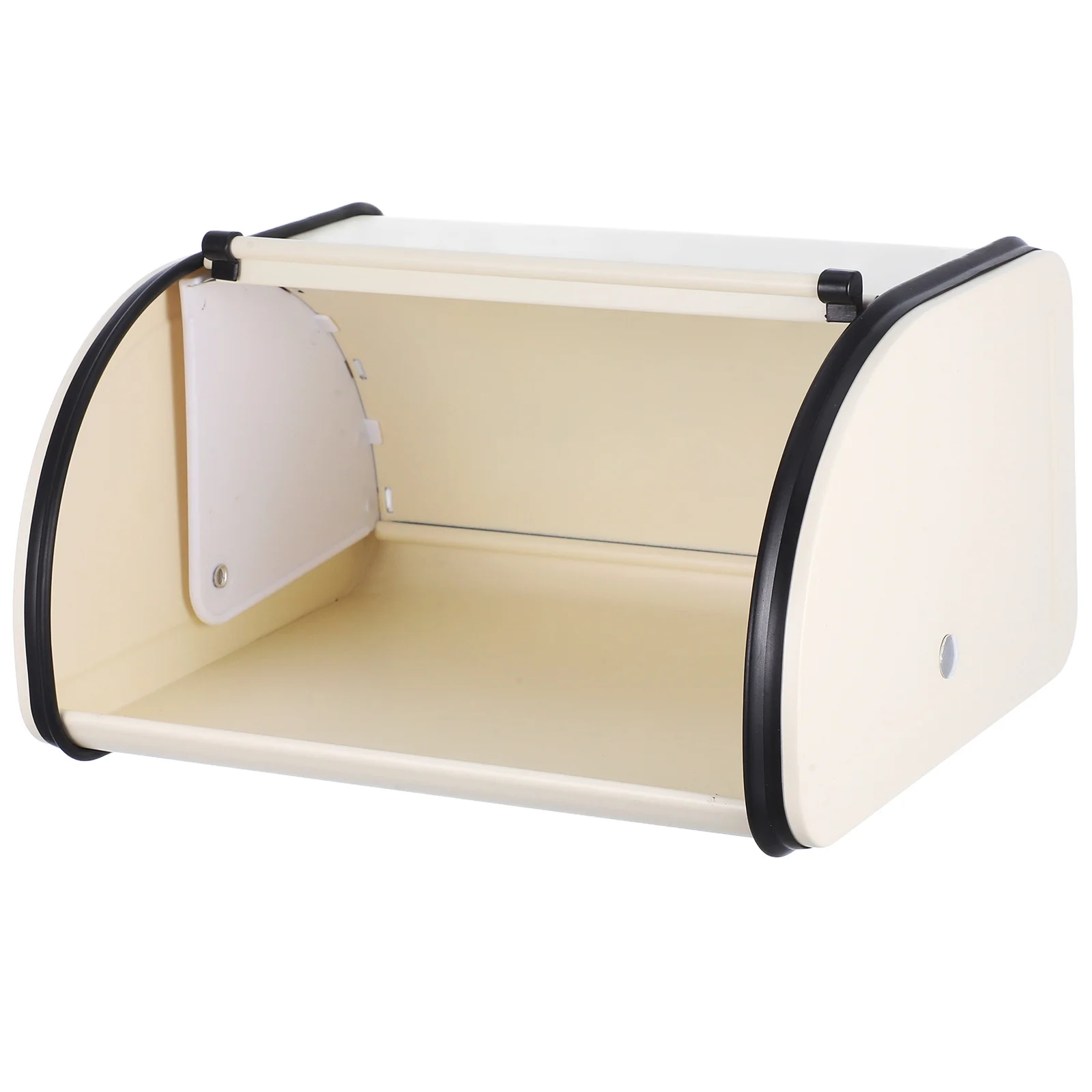 

Roll Top Bread Box for Kitchen Counter Smooth Surface Easy Clean Design Functional Storage Solution for Homemade Bread and