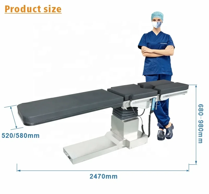 Cirugía de mesa hana/costo de mesa quirúrgica moh/mesa de operación para cirugía de espalda/cama de sala de operaciones HE-608P