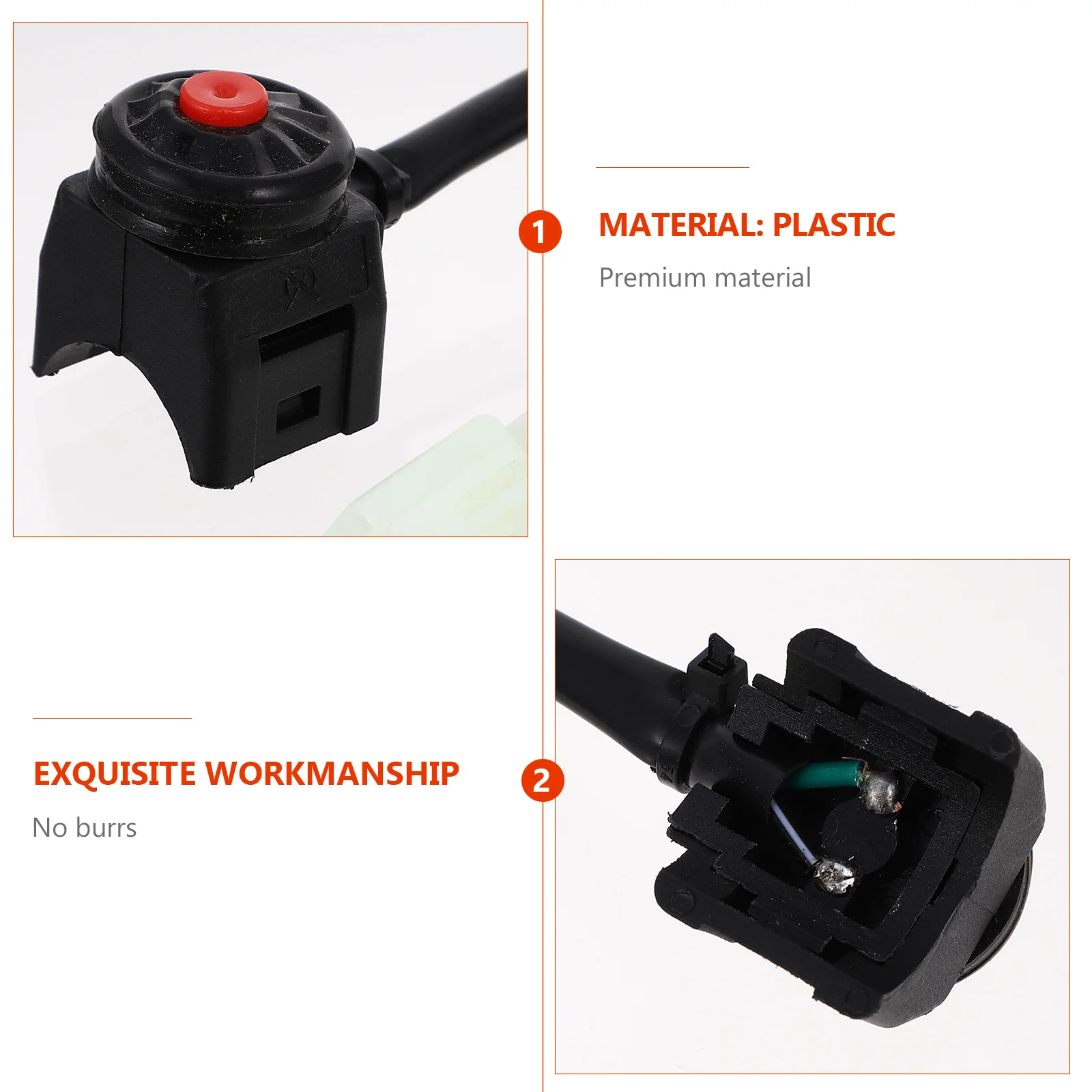 

2pcs Motorcycle For Atv Dirt Bike Ignition Motorbike Kill Kill Button Durable Horn Starter Easy Atv Stop Install