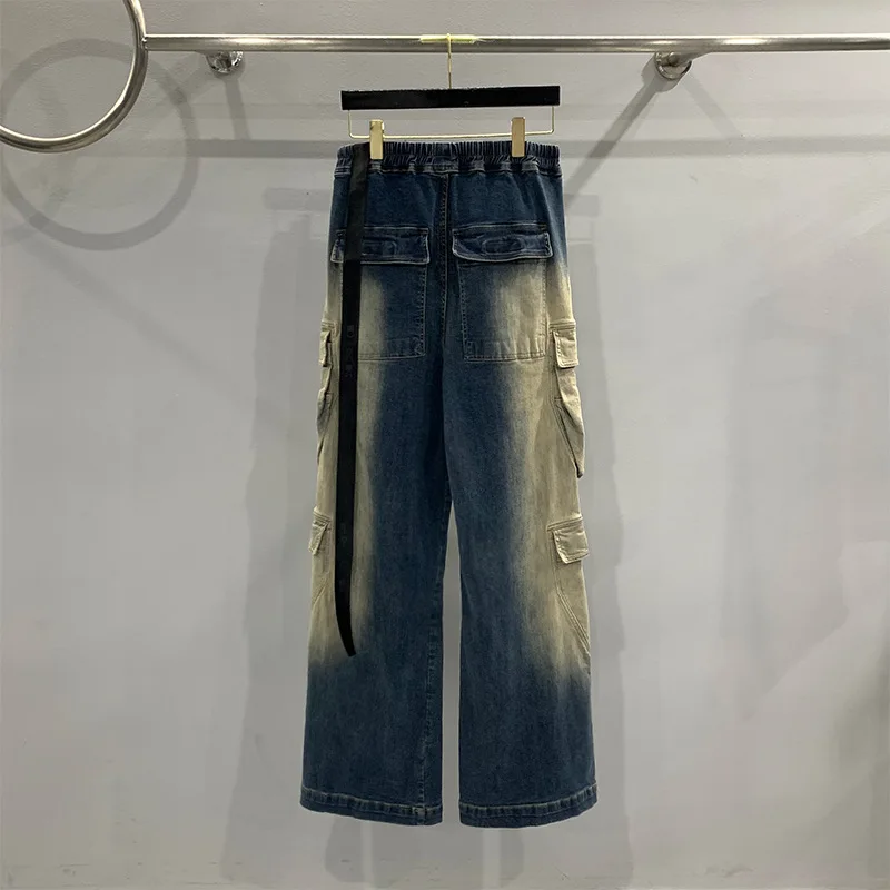 2023AW New Fashionable Multi-pocket Denim Jeans for Men Women Men's Casual Fashion Pants Female Versatile Trousers