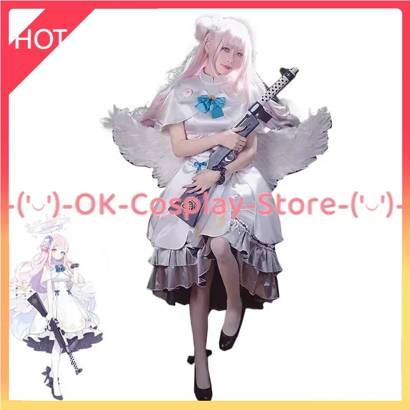 

[Custom Made] Misono Mika Cosplay Costume Game Blue Archive Cosplay Dress Women Party Suit Halloween Uniforms Anime Clothes