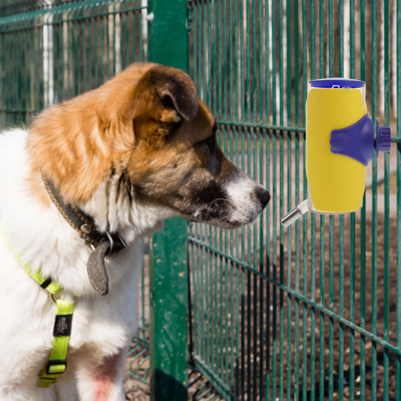 

Pet Water Dispenser Premium Plastic Durable Safe Simple Structure Adjustable Height Cage Hanging Steel Ball Design Dog Cat Water