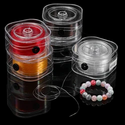 1 Roll Strong Elastic Crystal Beading Cord 0.5/0.6/0.8mm for Bracelets Stretch Thread String Necklace DIY Jewelry Making Cord
