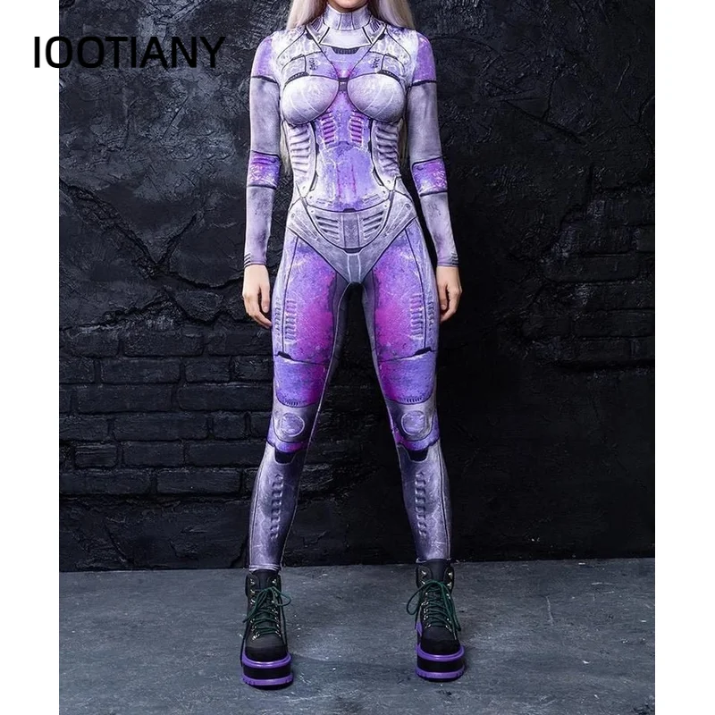 

IOOTIANY Halloween Jumpsuit Armor Digital Printing Women's Role Playing Clothing Cosplay Jumpsuit Spot Wholesale 2024