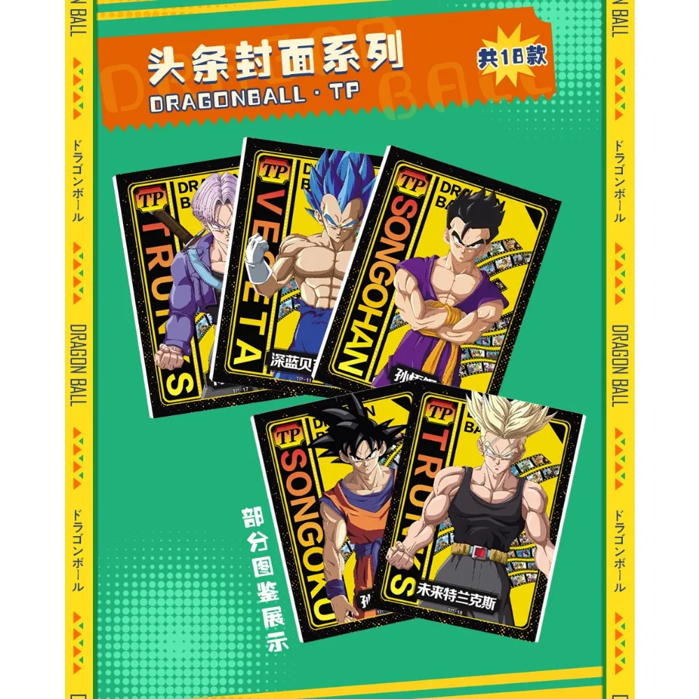 Dragon Ball Cards Genuine 40th Anniversary Series Collection Fighting Anime Characters Sun WuKong Periphery Cards Children Gifts