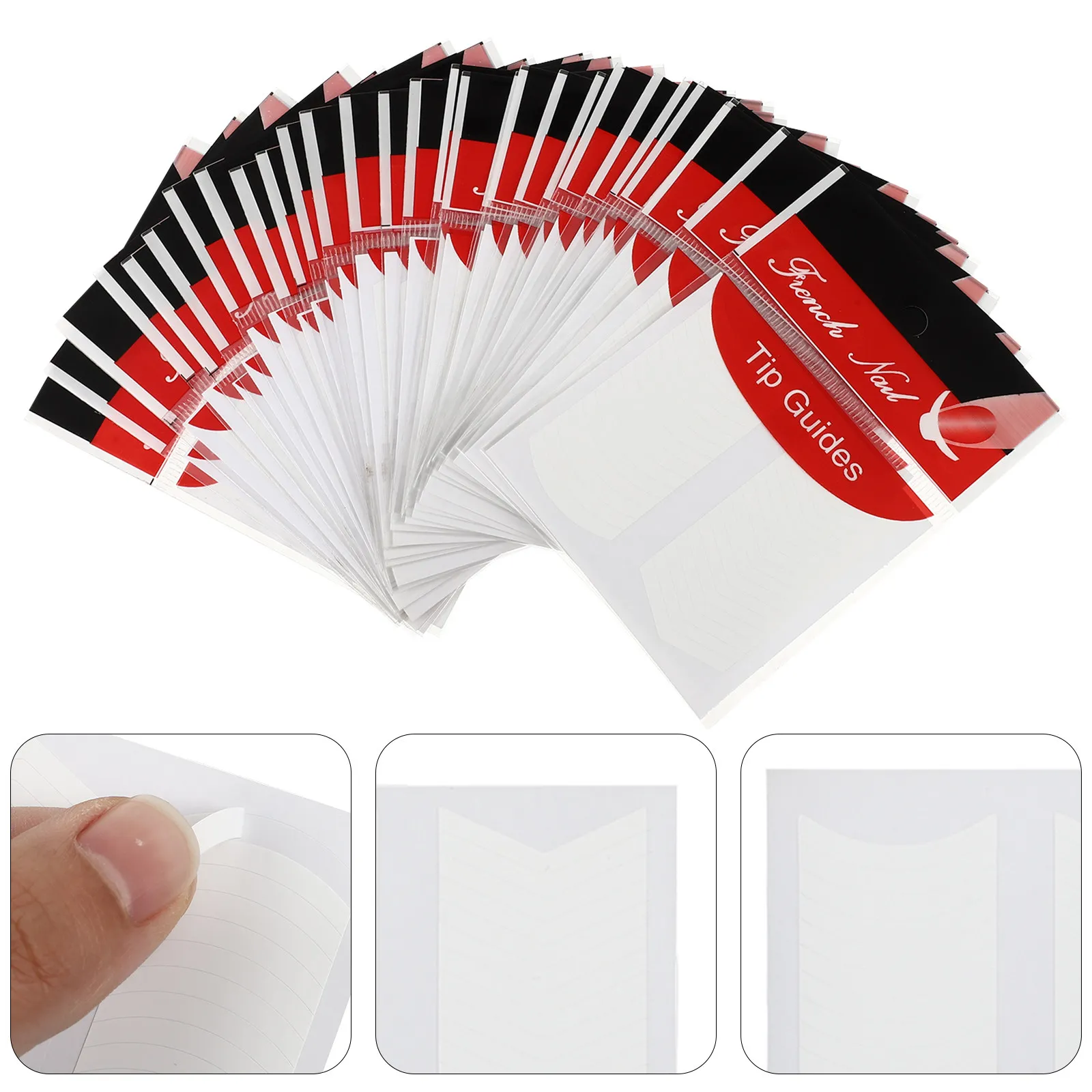 

90 Sheets French Manicure Sticker Nail Tip Guide Precise Application Nail Art Decor DIY Tool French Manicure Sticker