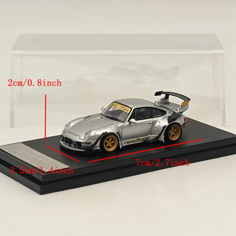 1/64 SW RWB 993 911 RAUH-Welt Heavenly #89 Short Wing Racing Sports Model Diecast Models Car Miniature (The White had sold out))