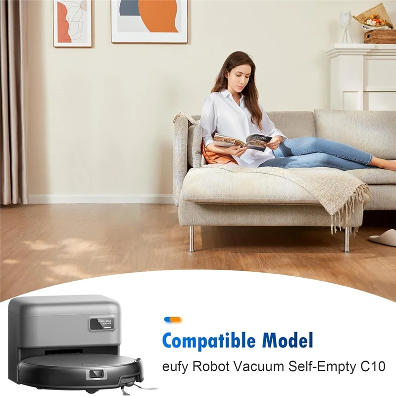 

Лидер продаж, комплект аксессуаров из 15 предметов, совместимый с роботом-пылесосом Eufy C10, запасные части, основная щетка, мешок для пыли, фильтр, очистка