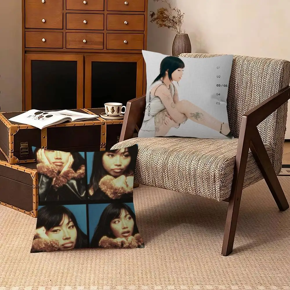 Singer B-Beabadoobee  Cushion Cover Pillowcase Upholstery Sofa Throw Pillow Home Decor Pillowcas