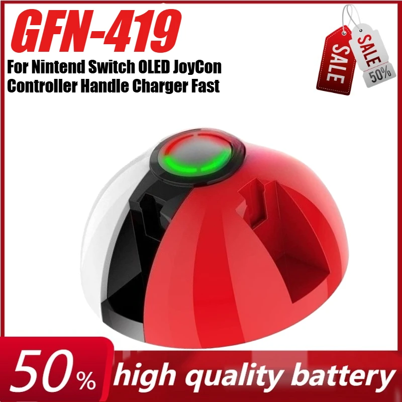 

GFN-419 4 in 1 Charger Station for Nintend Switch OLED JoyCon Controller Handle Charger Fast Charging Base for NS Accessories