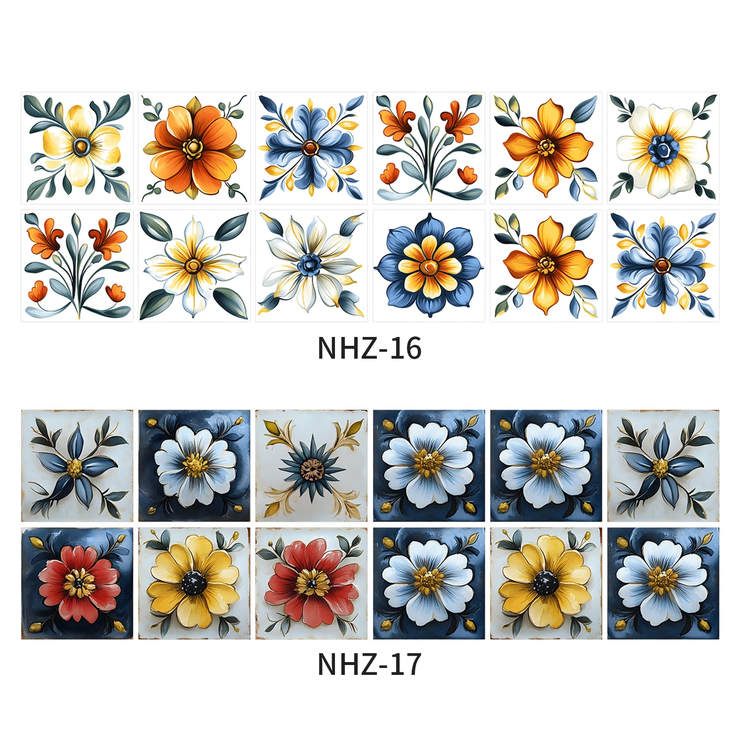 24 Stück böhmische Kristall-Fliesenaufkleber, wasserdicht, selbstklebend, für Küche, Wohnzimmer, Tapete, PVC-Wandaufkleber, Raumdekoration – Detail 1