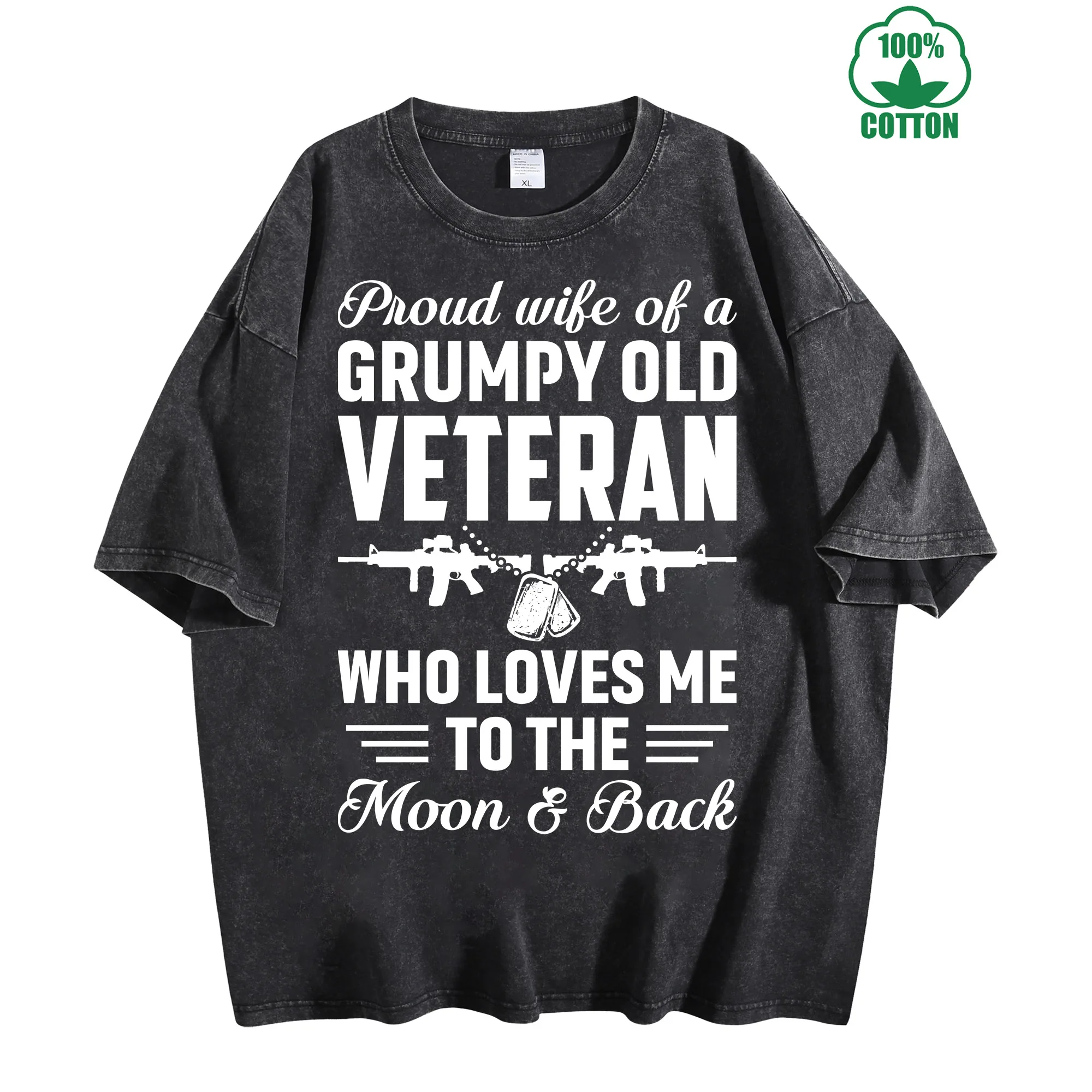 تي شيرت كلاسيكي مطبوع عليه جرافيك مخضرم قديم غاضب 230 جرام 100% قطن للجنسين ملابس خروج كبيرة الحجم مريحة #1