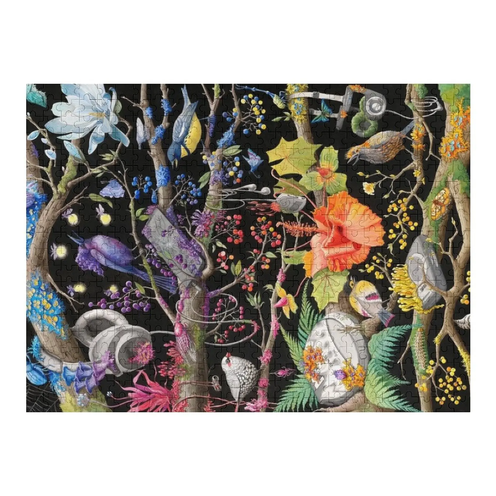 

Modern Music - Bird Concerto with Headphones Jigsaw Puzzle Scale Motors Works Of Art Puzzle