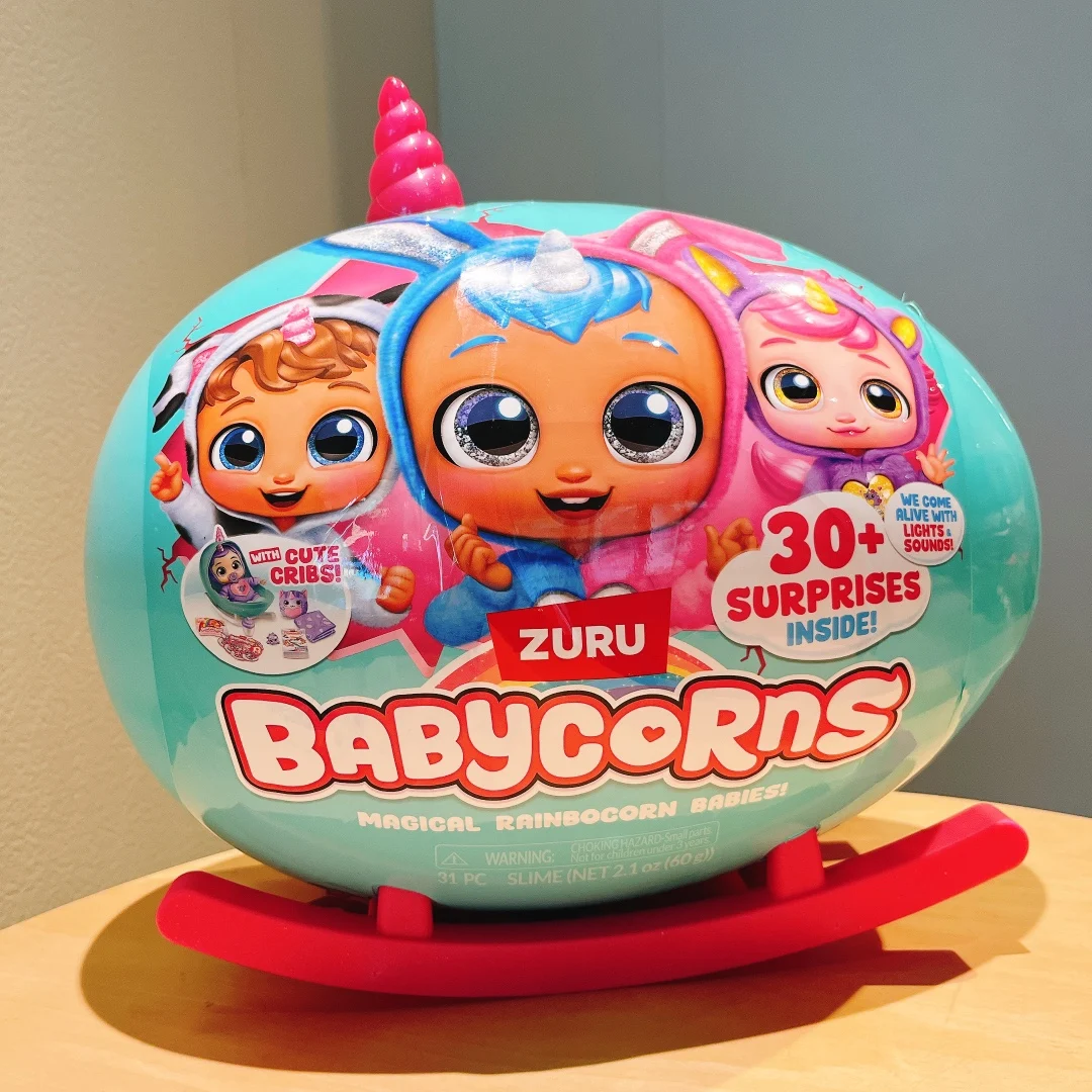 

Zuru Rainbocorns Babycorns Surprise Egg Magical Collectible Toy With 30+ Surprises Light Sound Desk Decor Gift For Kids And Fans