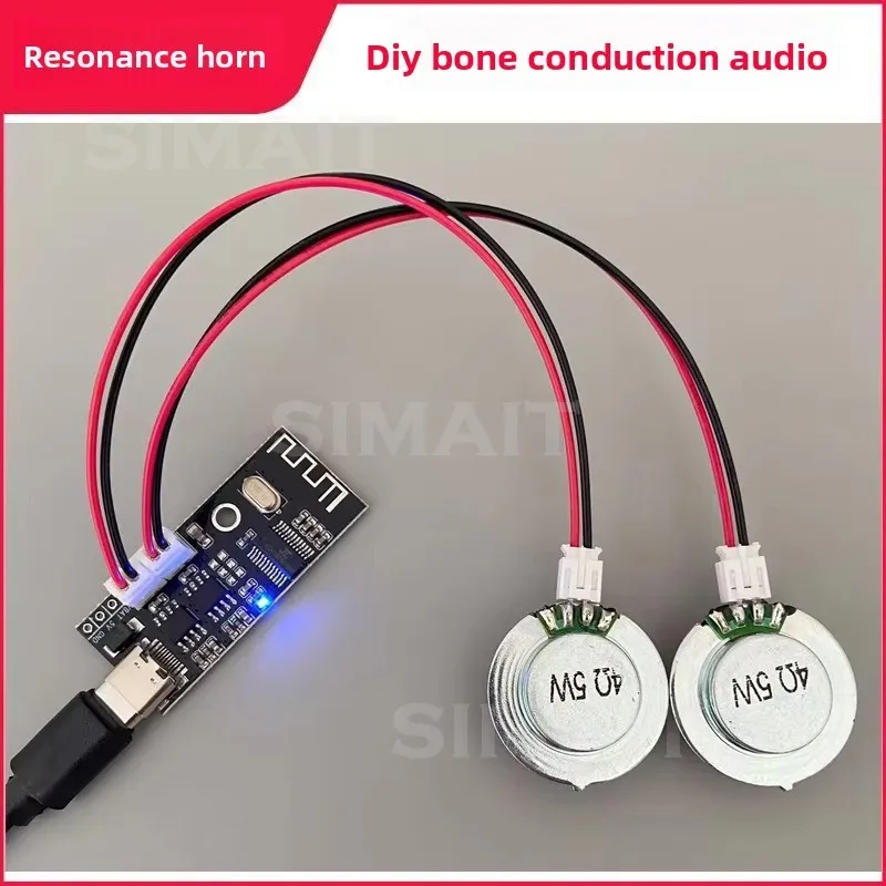 Paste Bone Conduction Audio Hidden Bluetooth Speaker Vibration Contact Sound DIY Resonance Speaker