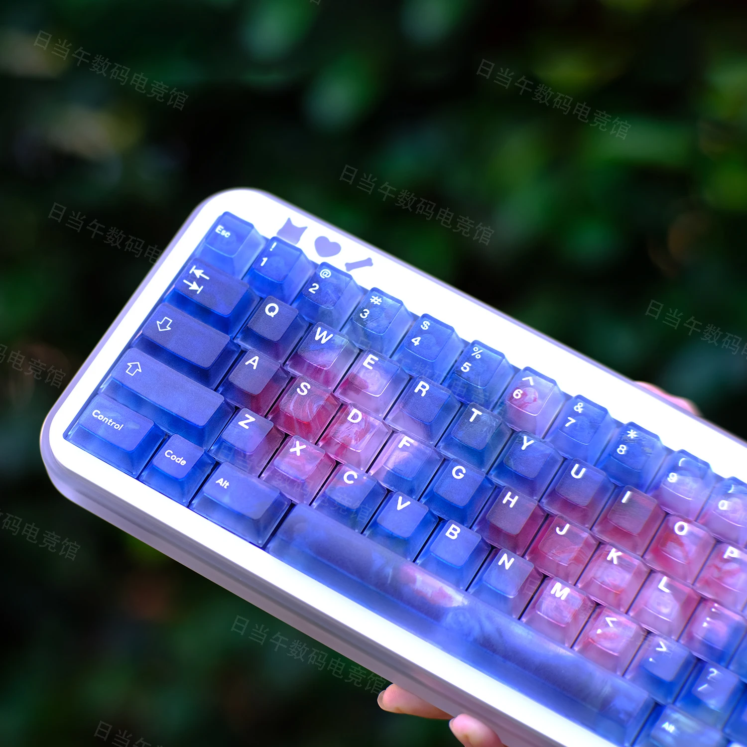 

Rose theme PC keycaps 122 keys Matte Transparent Keycaps Cherry profile Keycaps For MX Cherry Mechanical keyboard