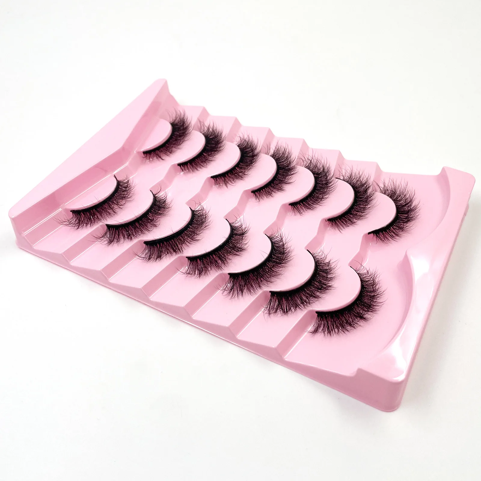 Neue 7 Paar Dicke, 3D-Simulierte Nerzfell-Falschwimpern Kurze, Dramatische Falschwimpern Großhandel Komplette Linie Falsche Wimpern – Detail 39