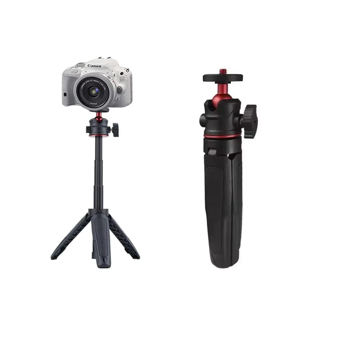 Ball Head Plastic Extension Pole Tripod, Mini Selfie Stick Tripod Stand Handle Grip for GoPro Insta360 DJI Action Pocket Camera