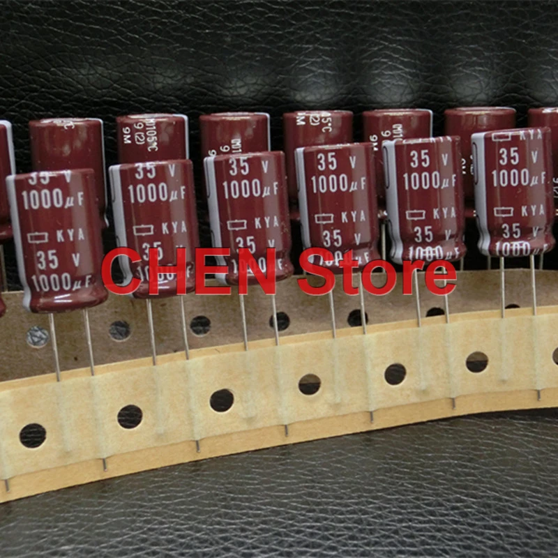 20PCS NEW CHEMI-CON KYA 35V1000UF 12.5X20MM Electrolytic capacitor 1000uF/35v High frequency and long lifespan 1000UF 35V NCC