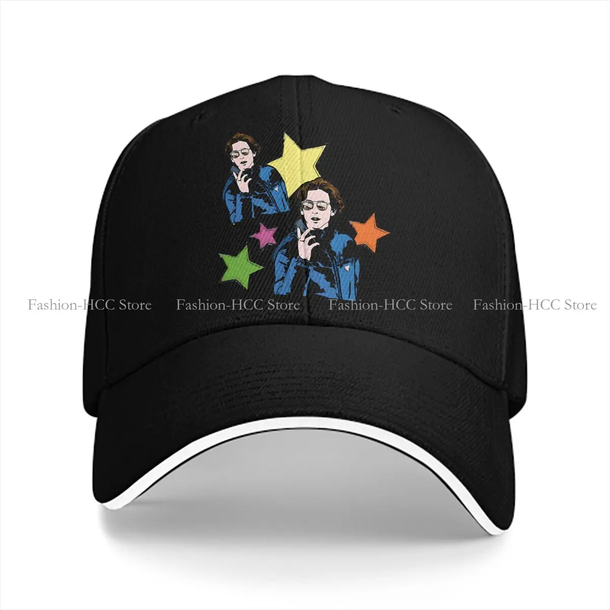 Timothée Chalamet Multicolor Hat Peaked Cap Stars Personalized Visor Protection Hats