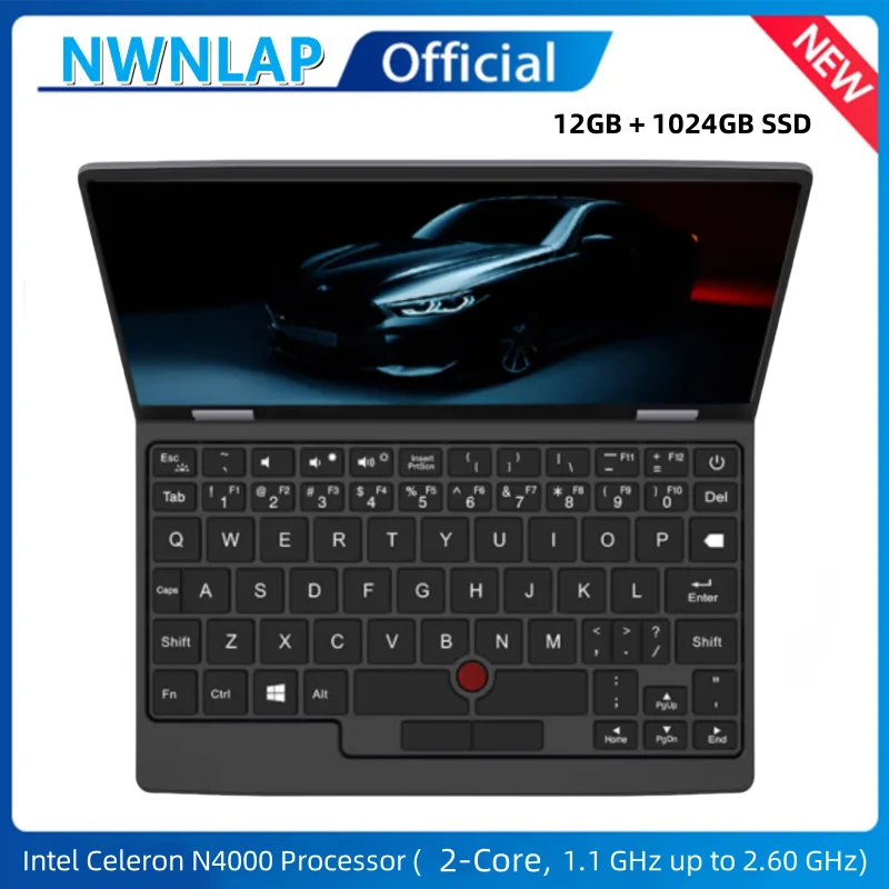 7 Inch Túi Laptop J4105 Xách Tay Màn Hình Cảm Ứng Di Động Netbook Win 10 Pro 12G + 1TB Mini PC micro Máy Tính Bluetooth 4.2