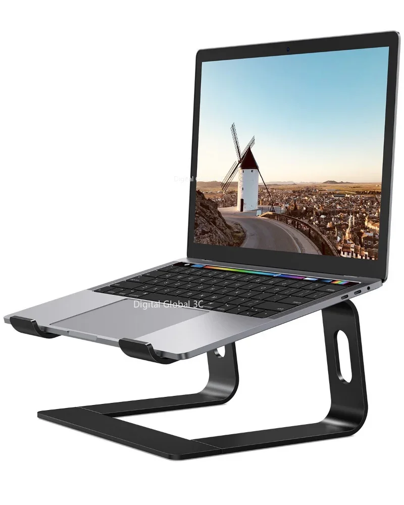 Supporto per Laptop verticale supporto per Computer portatile ergonomico in alluminio supporto per Notebook Riser per Laptop supporto Macbook Pro