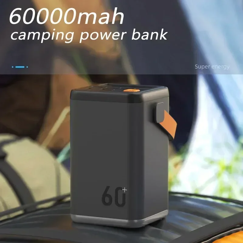 Power Bank da 60000mAh con luce a LED PD caricabatterie rapido da 30W di grande capacità stazione Powerbank portatile batteria esterna per iPhone