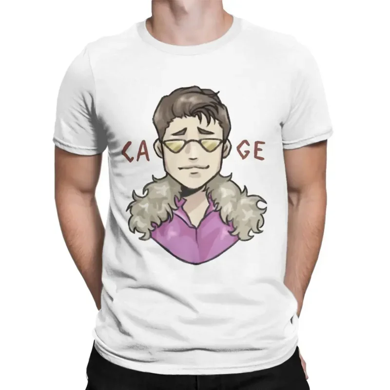 Johnny Cage Cute Men's T Shirts Funny Tee Shirt Short Sleeve Crewneck T-Shirt 100% Cotton Printed Clothes