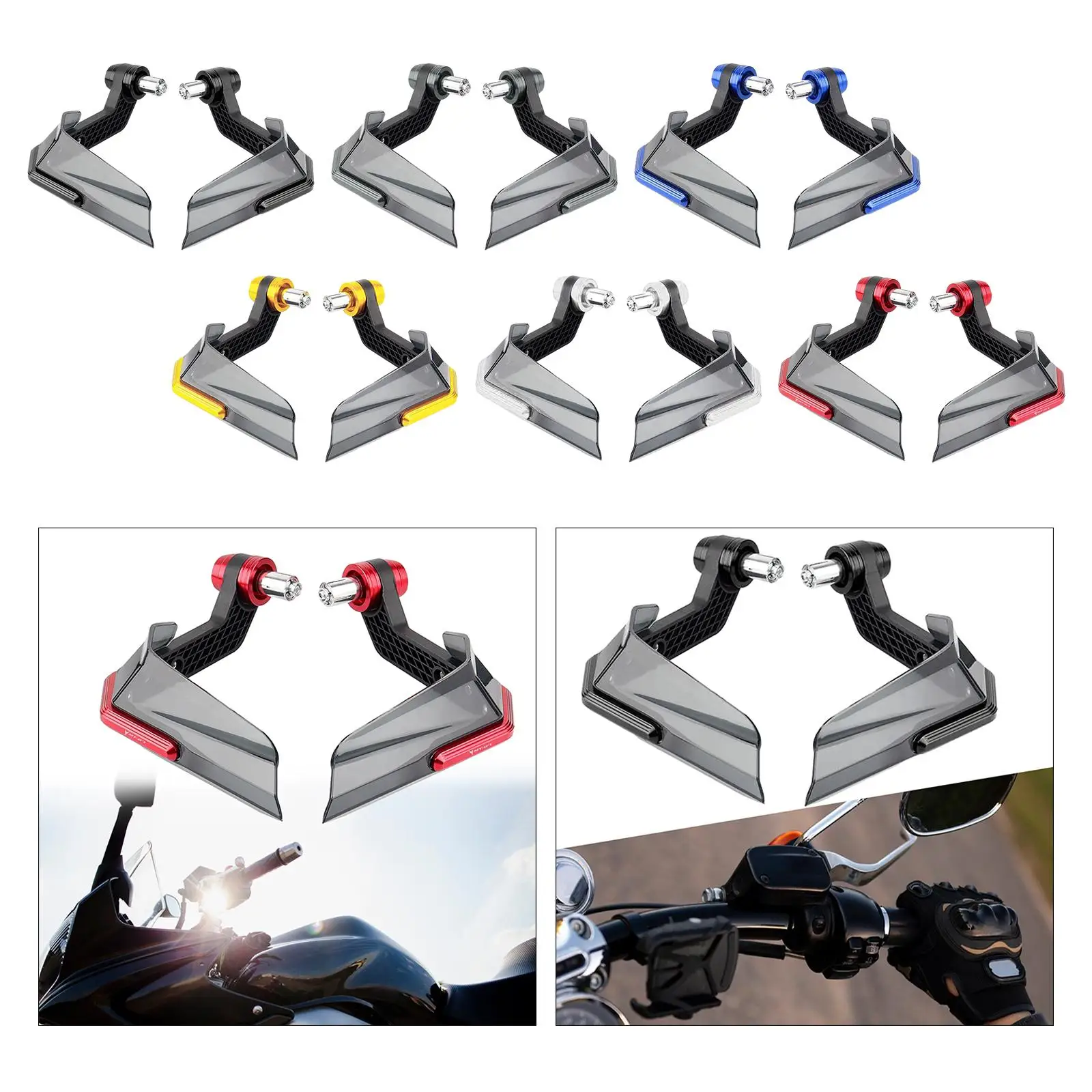 Motorcycle hand guards for motorcycles, hand guards for motocross