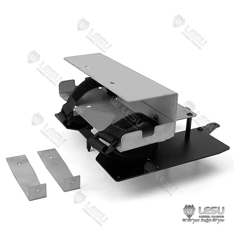 Spare Metal Transmission Isolating Board Battery Box for 1/14 RC Tamiyaya Fh16 Remote Control Tractor Truck Toy Model Th15869