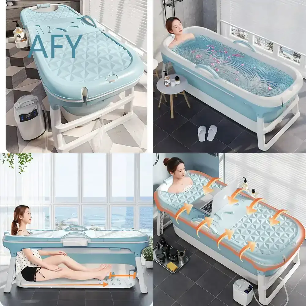 Modern Thicken Bathtub for Bedroom Foldable Full-body Bathing Bathtubs Stylish Large Design Portable Bathtubs for Relaxation