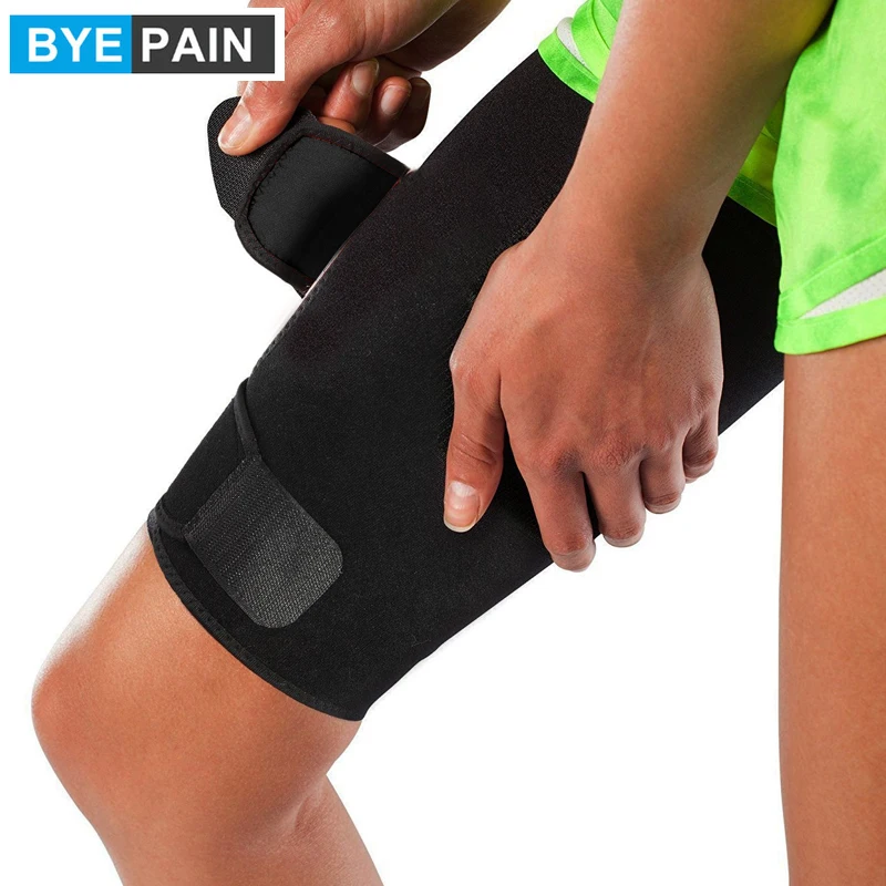 1Pcs BYEPAIN Thigh Brace Hamstring Wrap Compression Sleeve Trimmer - Support for Pulled Hamstring Muscle, Sprains, Strains