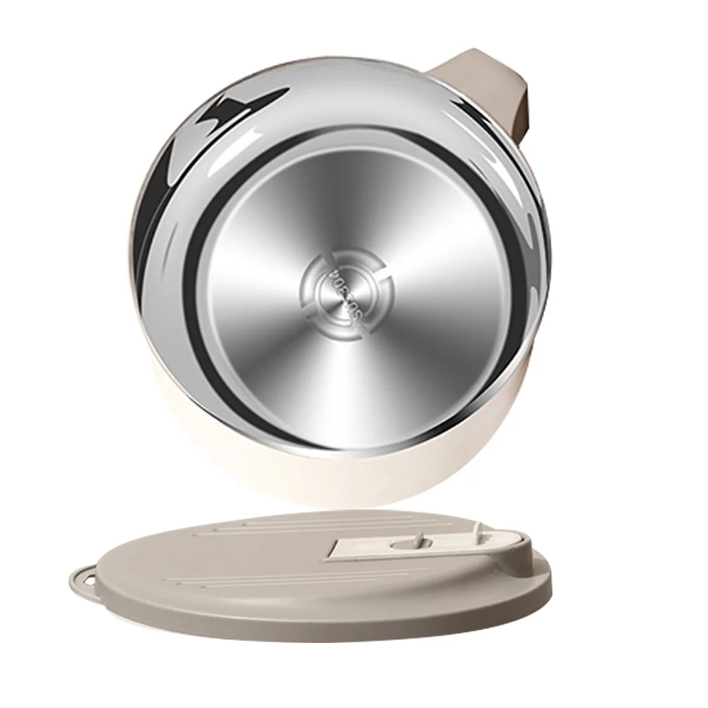 

Large Stainless Steel Noodle Bowl Lid Portable Microwave Safe Dorm Office Instant Noodles Soup Cereal Strainer Drain