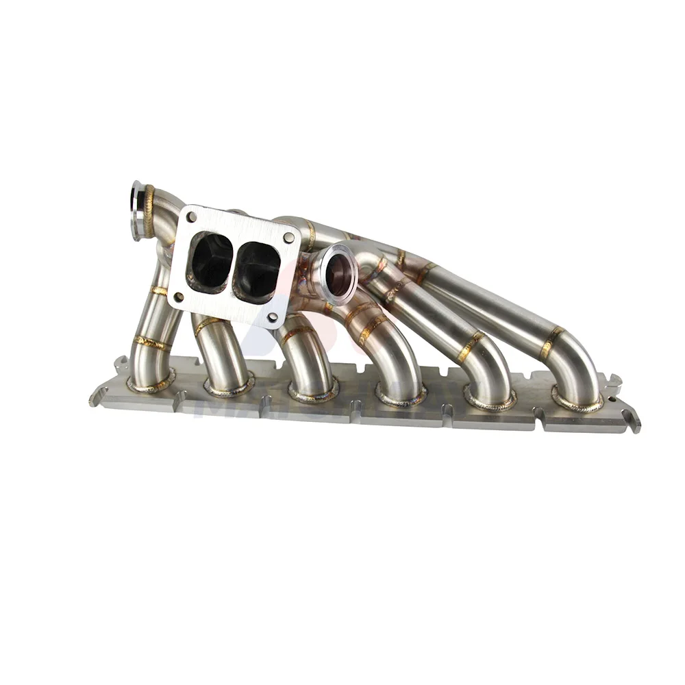 3mm Thick SS304 Stainless Steel T4 Twin Scroll Turbo Manifold for for BMW Gen1 B58 Quality Exhaust Manifold Downpipe