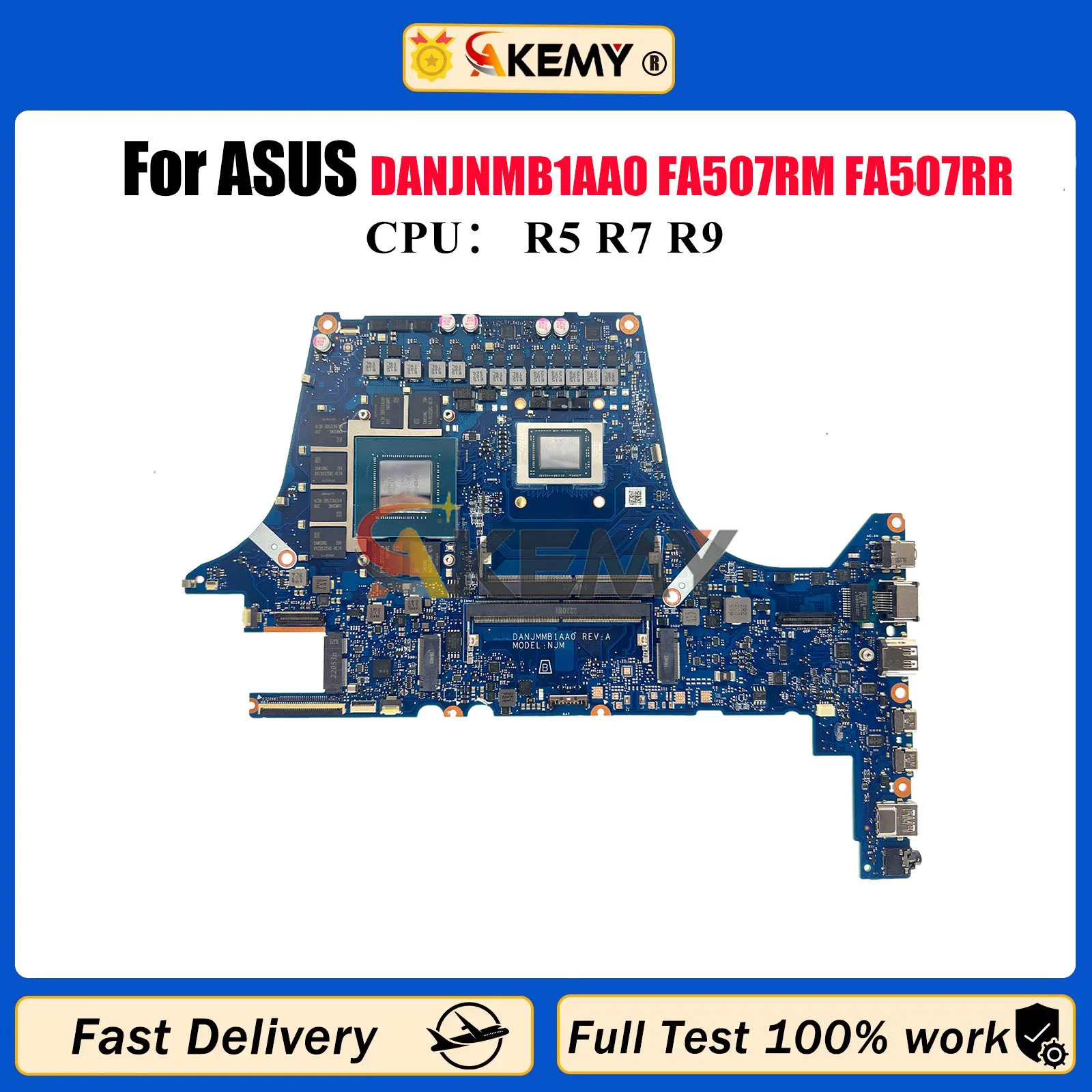 

DANJNMB1AA0 Материнская плата для ноутбука ASUS TUF Gaming FA507R FA507RM FA507RR Материнская плата для ноутбука с процессором R5 R7 R9 100% tests OK stk