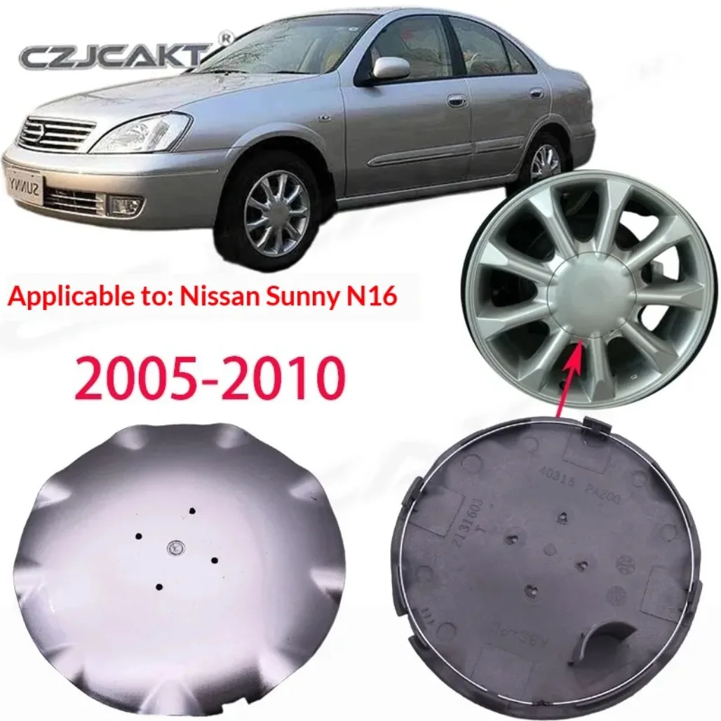 4Pcs Wheel Center Hub Caps Covers For Nissan Sunny N16 2005-2010 High Quality Hubcaps Replacement