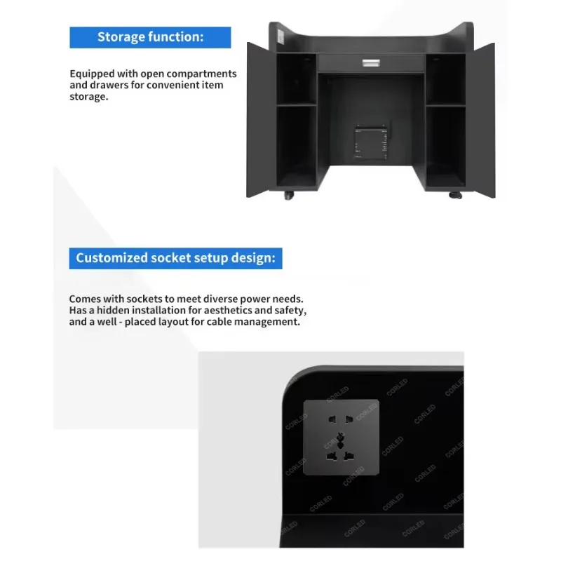 GOB Curved Waterproof P1.8 P2.5 LED DJ Booth Table High Brightness Portable Screen for Music Concert Night Stage Performances view 2